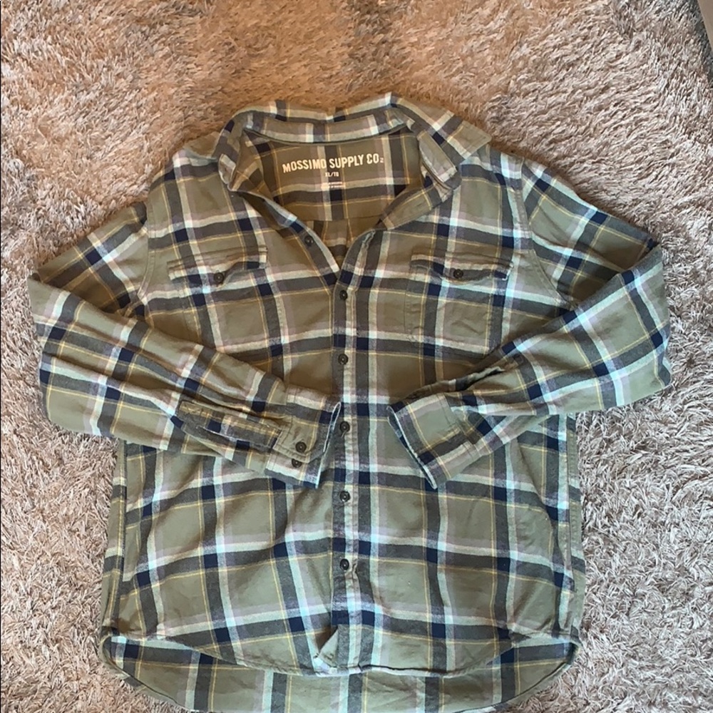 Mens XL long sleeve button down